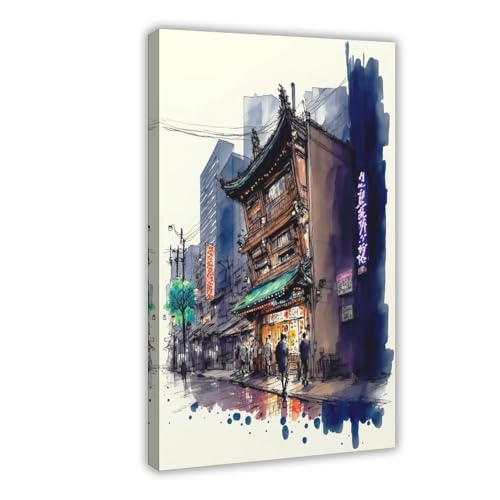 Poster Animé Ramen Shop Toile Tableau Mural Manga Salon 5