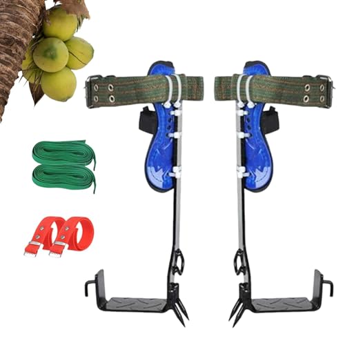 Pole Climbing Gear Kit Non-Slip Pedal Safety Straps Climb Gear