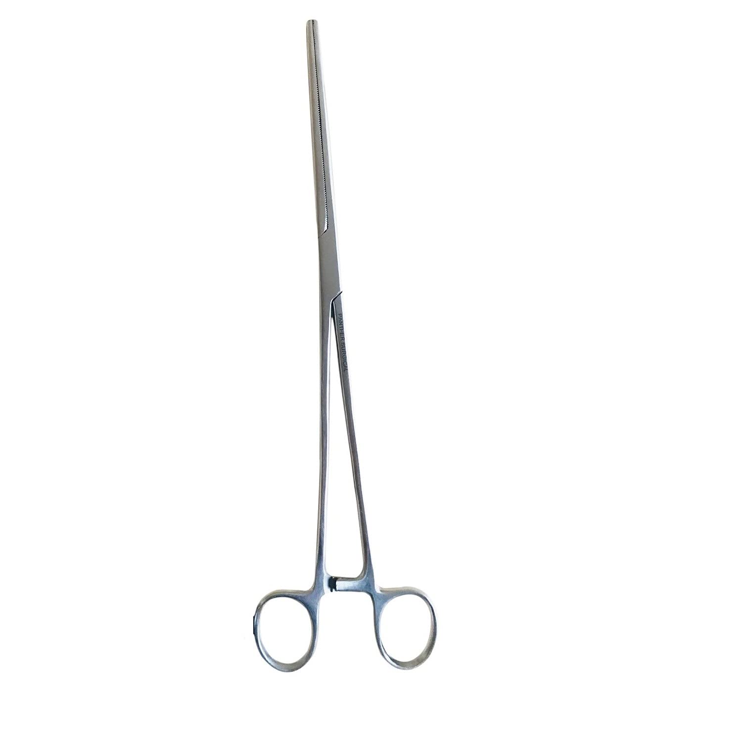 Panther Surgical Stainless Steel Fish Remover Crafty Multi Use 12'' Straight or Curved Sea Carp Fly Utility Fishing Tools Forceps (12'' Straight)