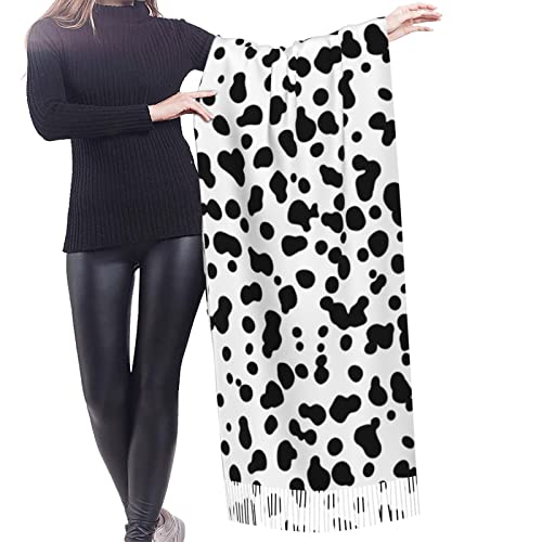 TQD Dalmatian Print Cozy Long Scarf Women'S Fashion Scarf Long Shawl Winter Soft Warm Scarf2