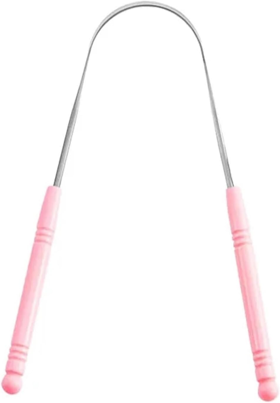 1pcs Stainless Steel Tongue Scraper with Storage Case(Pink)