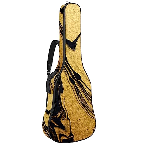 Housse de protection imperméable en tissu Oxford pour guitare électrique avec poignée latérale rembourrée Jaune Noir Or Marbre, Multicolore 8., 42.9×16.9×4.7 in, Sacs pour guitare acoustique - Les Beatles, Paul McCartney, John Lennon, RIngo Starr, George Harrison Housse de protection imperméable en tissu Oxford pour guitare électrique avec poignée latérale rembourrée Jaune Noir Or Marbre, Multicolore 8., 42.9x16.9x4.7 in, Sacs pour guitare acoustique