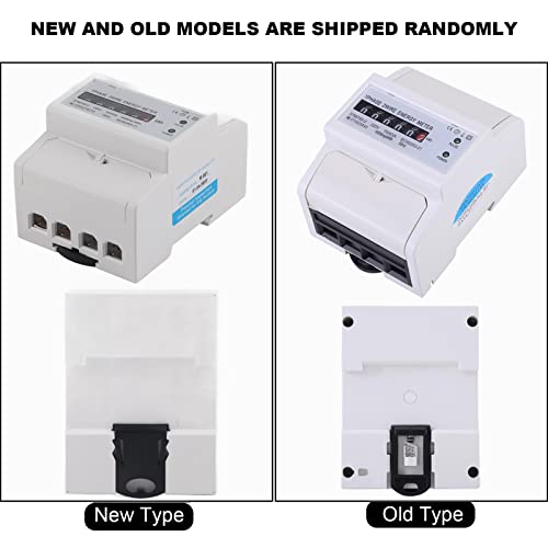 Image of Single Phase DIN Rail Energy Meter, 220V 10(40) A 6-Digit LCD