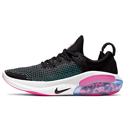 Nike Women's Joyride Run Flyknit Running Shoes (7.5, Black/Black/Pink Plast/Pure Platinum)