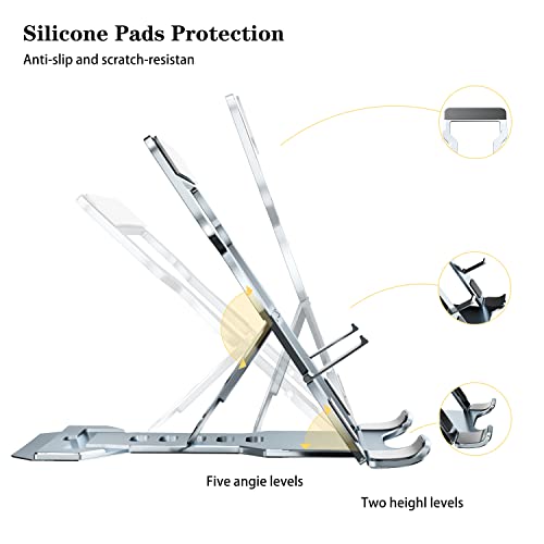 Aisierone Portable Folding Phone Stand, Aluminum Desk Phone Stand, Phone Stand For Desk, Adjustable Cell Phone Stand, Metal Desktop Phone Stand For Iphone, Ipad, Mobile Phone, All Android Smartphone #TOP2