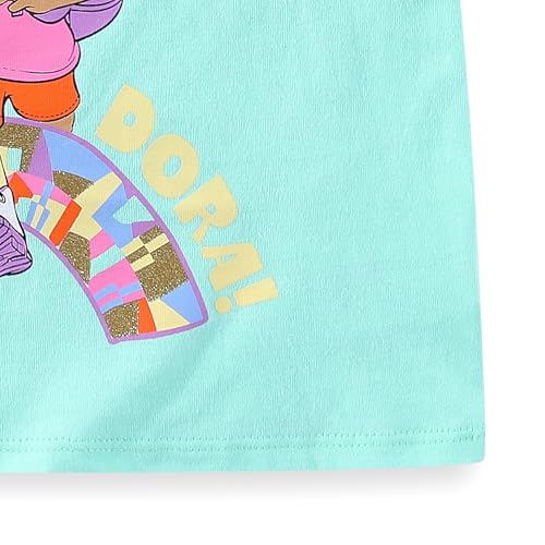 Image of Nickelodeon Dora the Explorer Girls Short Sleeve T-Shirt and Shorts Set for Toddlers