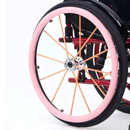 車椅子用ホイールカバー、22/24インチ後輪スポーツ車椅子カバー、滑り止め・耐摩耗性、1組、グリップ力と牽引力を向上,24in,C