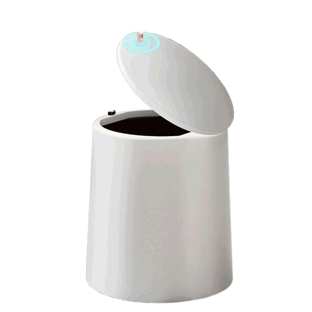 Desktop Trash Can Press Bucket Home Desk Waste Bins Wastebasket with Hidden Inner Barrel