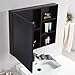 Wall-Mounted Feng Shui Mirror Cabinet - Aluminum Bathroom & Kitchen Storage, Space-Saving Spice Rack & Tool Holder, Simple Design 60x70x12cm, Stylish Home Organization