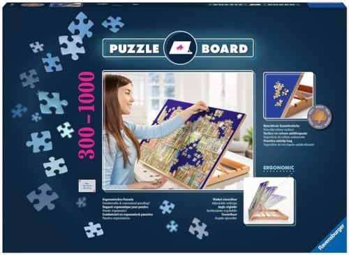 Ravensburger - Accessoire pour Puzzles Enfants et Adultes - Chevalet à Puzzle en Bois Anti-Glisse - pour Puzzle Jusqu'au 1000 pièces - Montez, Réalisez, Rangez - 17973