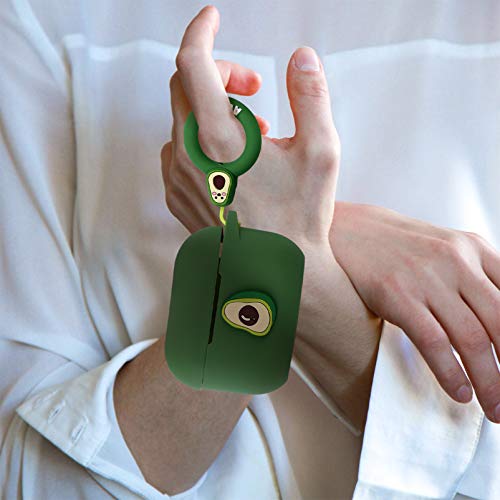 UKCOCO Capa de Fone de Ouvido de Silicone Fruta para Airpods Pro Com Suporte de Fivela 3D Cartoon Ab