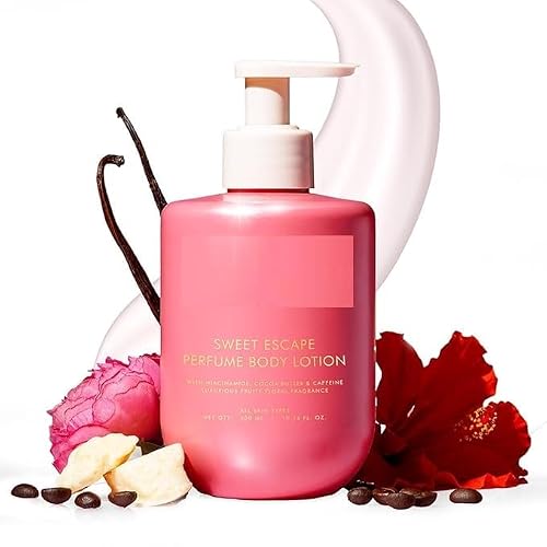Image of Sweet Escape Perfume Body Lotion 300ml| Niacinamide, Cocoa & Shea Butter | Deep Moisturization for Women & Men | Lightweight, Non-Sticky & Daily Use | Fruity-Floral