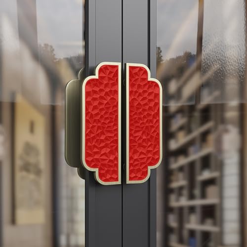 Poignées de porte en aluminium pour entrée de magasin en verre