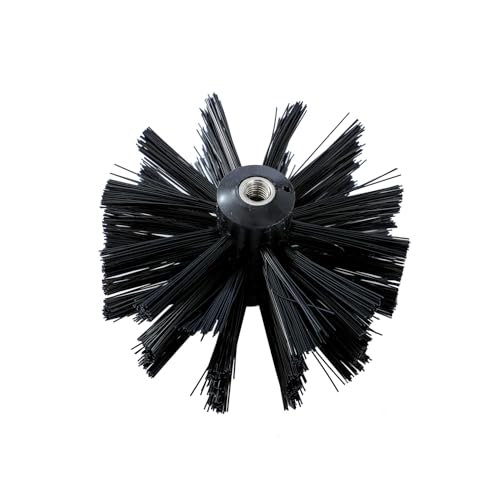 KATSU Tools Kaminreinigungsbürsten-Set mit 45,7 x 40,6 cm flexiblen Stäben + 10,2 cm und 15,2 cm Bürstenkopf + lange Holzbürste + Aufbewahrungstasche, Kanalentlüftungs-Reinigungswerkzeuge für