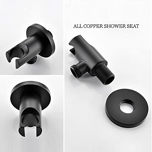 Kits de douche noirs de haute qualité avec garniture en laiton robuste