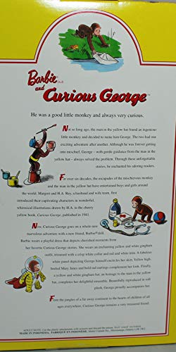 Muñeca Barbie con Curious George 11.5 pulgadas miniatura 2