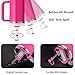Silicone Spill Stopper Set Compatible with Stanley Cup 2.0 30oz & 40oz with Straw Cover (Set of 2, Passion Pink)