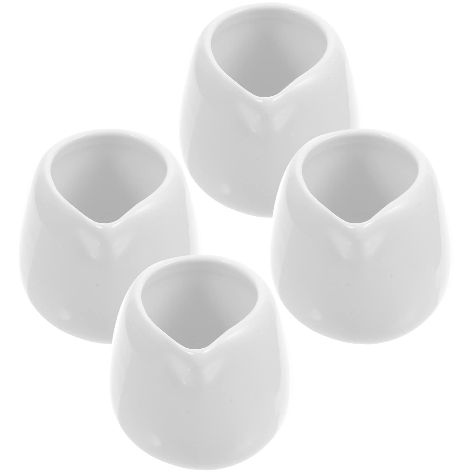 Operitacx 4 pezzi da 50 ml mini in ceramica per il latte di caffè/brocche da servire/salsa/formaggio per il latte/in porcellana piccola per la cucina