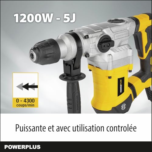 Perceuse à percussion Powerplus 1200W pour rénover votre maison - 6
