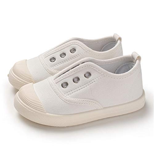E-FAK Toddler Shoes Boys Girls Canvas Sneaker Slip-On Kids Shoes Light Weight Fashion Casual Running Shoes(Toddle/Little Kids/Baby)3