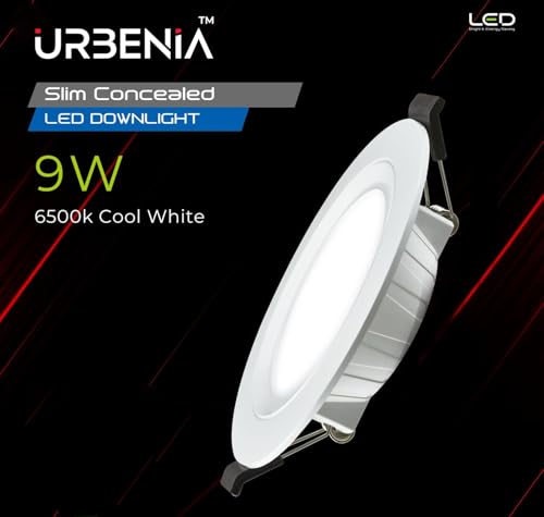Image of 9 Watt LED Concealed Downlighter, LED Recessed Downlight, 85mm Cut Out, BIS & ROHS Certified, 4KV Surge Protection, Cool White Light
