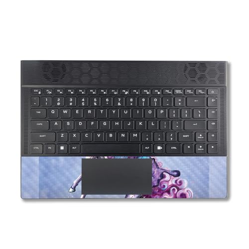 Image of MightySkins Carbon Fiber Skin Compatible With Alienware X14 R2 (2023) Full Wrap Kit - Lilac Unicorn | Protective, Durable Textured Carbon Fiber Finish | Easy To Apply & Change Styles | Made in the USA