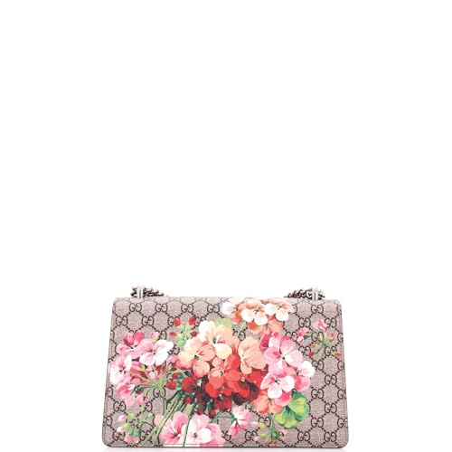 Pre-Loved Dionysus Bag Blooms Print GG Coated Canvas Small, Brown3