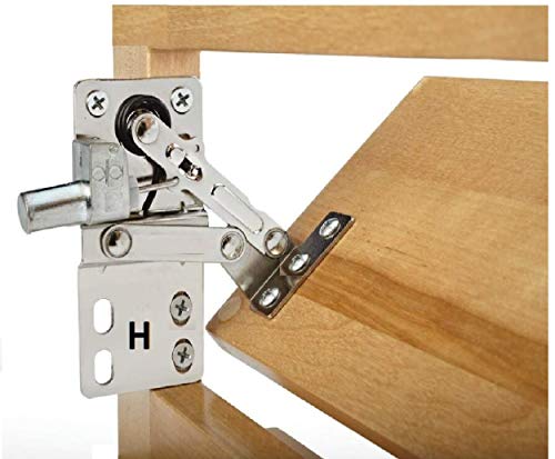 One Pair of Soft-Close Hidraulic Sink-Front Tip-Out Tray Hinges, Zinc