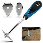 Paint Stripper Tool Set, 3-in-1 Shave Hook Scraper with Stainless Steel Blades (Triangle Combination Heart), Professional Remover & Wood Scraper Tool Easy Removal for Home Renovation Woodworking & DIY