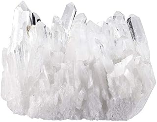 mookaitedecor Natural Rock Quartz Crystal Cluster, Druzy Geode Specimen Gemstone Ornament for Home Decor Healing Reiki Balancing 50g-100g