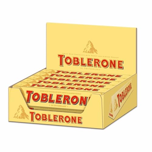 TOBLERONE-MILK-100G, Triangles uniques de délicieux chocolat au lait, Paquet de 20