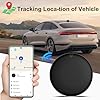 Air Tracker Android, GPS Tracker per Auto,Tag GPS Android Funziona con Google Find Hub, Localizzatore GPS Per Auto Nascosto SIM senza abbonamento,Localizzatore GPS Auto Per Veicoli,Chiave (Nero)