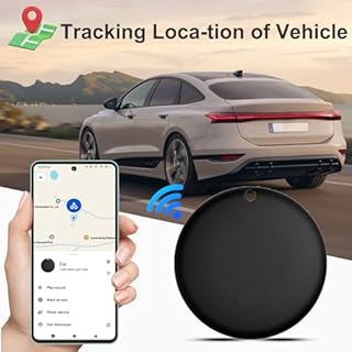 Air Tracker Android, GPS Tracker per Auto,Tag GPS Android Funziona con Google Find Hub, Localizzatore GPS Per Auto Nascosto SIM senza abbonamento,Localizzatore GPS Auto Per Veicoli,Chiave (Nero)