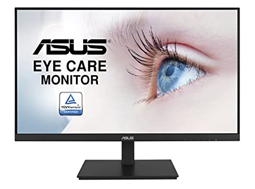 ASUS VA27DQSB - Ecran PC 27" FHD - Dalle IPS - 16:9-75Hz - 1920x1080-250cd/m² - Display Port, HDMI, VGA et 2X USB - Technologie Eye Care - Haut-parleurs - Ajustement Hauteur et Pivot