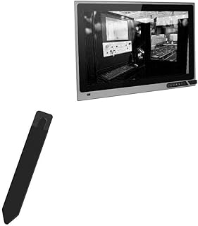 BoxWave Stylus Pouch Compatible with DFI KSM215-SD - Stylus PortaPouch, Stylus Holder Carrier Portable Self-Adhesive - Jet Black