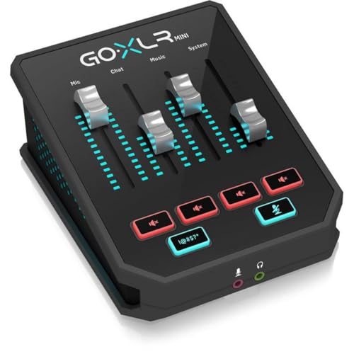 GoXLR Mini - Mixer & USB Audio Interface for Streamers, Gamers & Podcasters