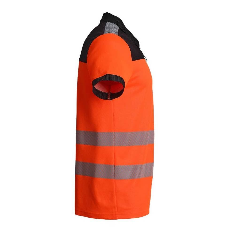 D-Work - Polo de trabajo (alta visibilidad, talla S, color naranja neón, resistente y cómodo)