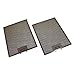 Price comparison product image Ufixt Universal Cooker Hood Metal Grease Filter (Silver, 320 x 260mm) x 2 Pack