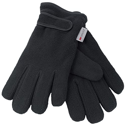 Image of Undercover Ladies 1 Pair Fleece Thinsulate Gloves GL136UC Black One Size