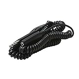 25' FT Headphone Extension Cord Coiled 1/4' Inch 6.3mm Stereo Male to Female Stereo Extension Cord Cable Nickel Plated Contacts for Improved Performance