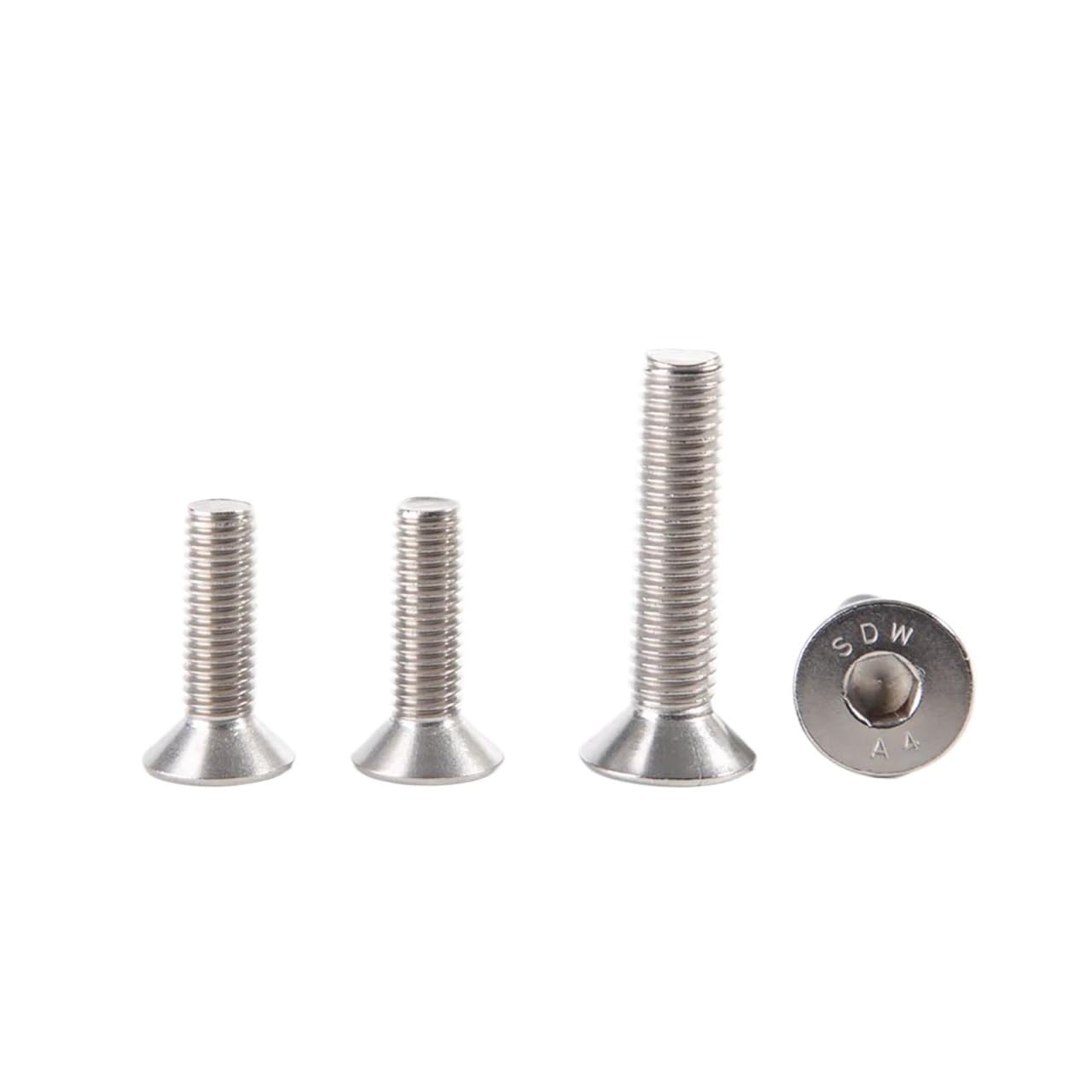 DIN7991 316 Stainless Steel Hex Socket Flat Countersunk Head Screw M3 M4 M5 M6 M8 M10 M12 M16 Hexagon Allen Bolt(10PCS M10_40MM)