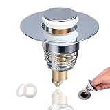 Universal Bathroom Sink Stopper, 1.1-1.75” Pop Up Drain Stopper for Bathroom Sink Drain Stopper. Sta