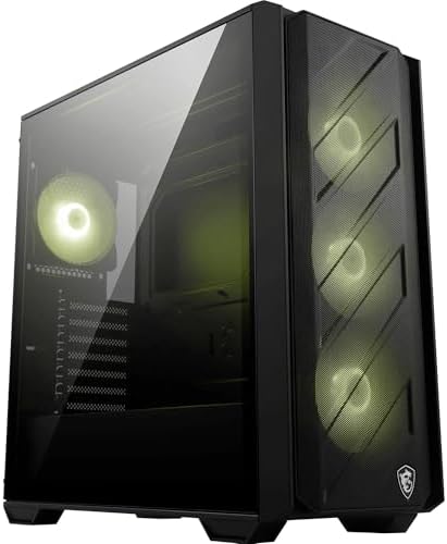 MSI MAG FORGE 330R AIRFLOW TEMPERLİ CAM 4x120MM ARGB FAN ATX GAMİNG BİLGİSAYAR KASASI - Görsel 1