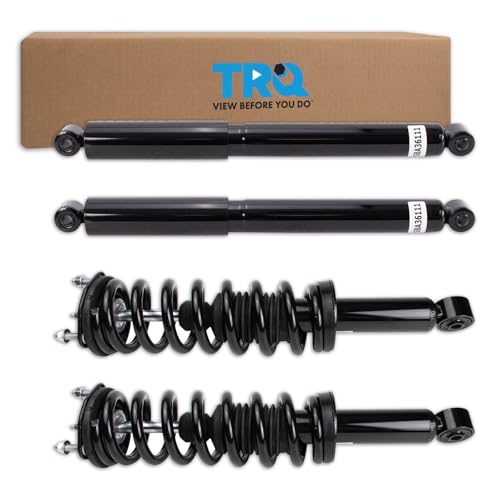 Image of TRQ Front and Rear Complete Strut Assembly & Shock Absorber Kit Shock & Spring Strut Assembly Compatible with 2015-2022 Chevrolet Colorado GMC Canyon Rear Wheel Drive RWD