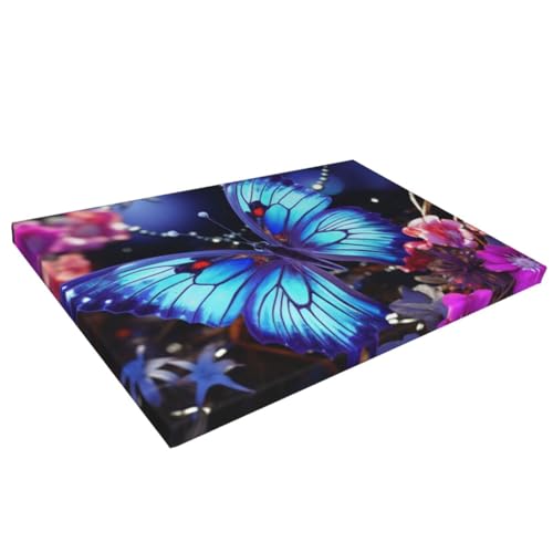Impression sur toile de papillon cadre suspendu salon moderne - 7