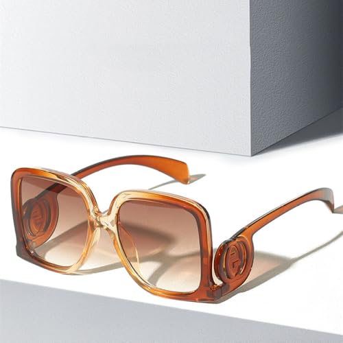 Luxury Big Frame Sunglasses Women For Men Trendy Punk Sun Glasses Vintage Oversized Ladies Shades2