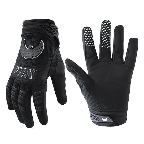 PHX Helios gants motocross adulte noir grand respirant