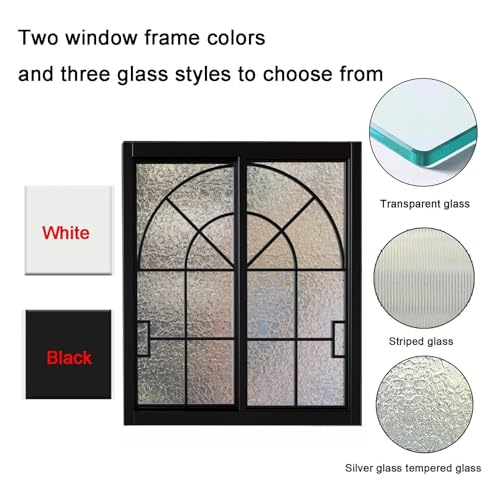 Ventanas correderas para el hogar con vidrio patrón y perfiles modernos de aluminio 7
