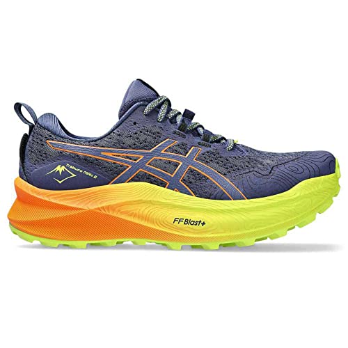 ASICS Fujitrabuco MAX 2 Hombre Zapatillas de Trail Running Azul Naranja