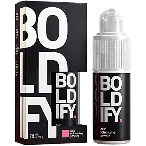 BOLDIFY Hair Volumizing Powder - 24 Hour Volume & Softness - No Mess, Matting, or Clumping - Easily Comb Thin, Lifeless Hair to Luscious Fullness w Revolutionary Spray Pump Hair Powder Application Cover
